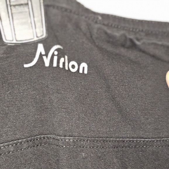 Nirlon 3x flare work out pants. In black - Picture 2 of 3